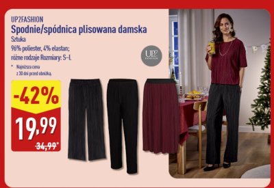 Spodnie/spódnica plisowana damska UP2FASHION Szuka promocja w Aldi