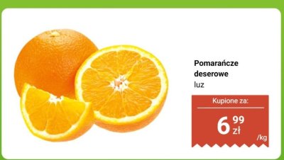 Pomarańcze deserowe luz promocja w Biedronka