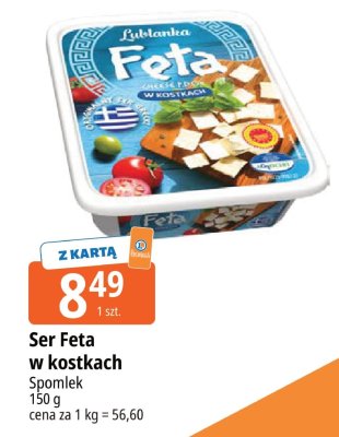 Ser Feta w kostkach promocja w Leclerc