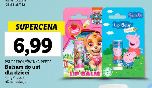 Balsam do ust dla dzieci paw patrol promocja