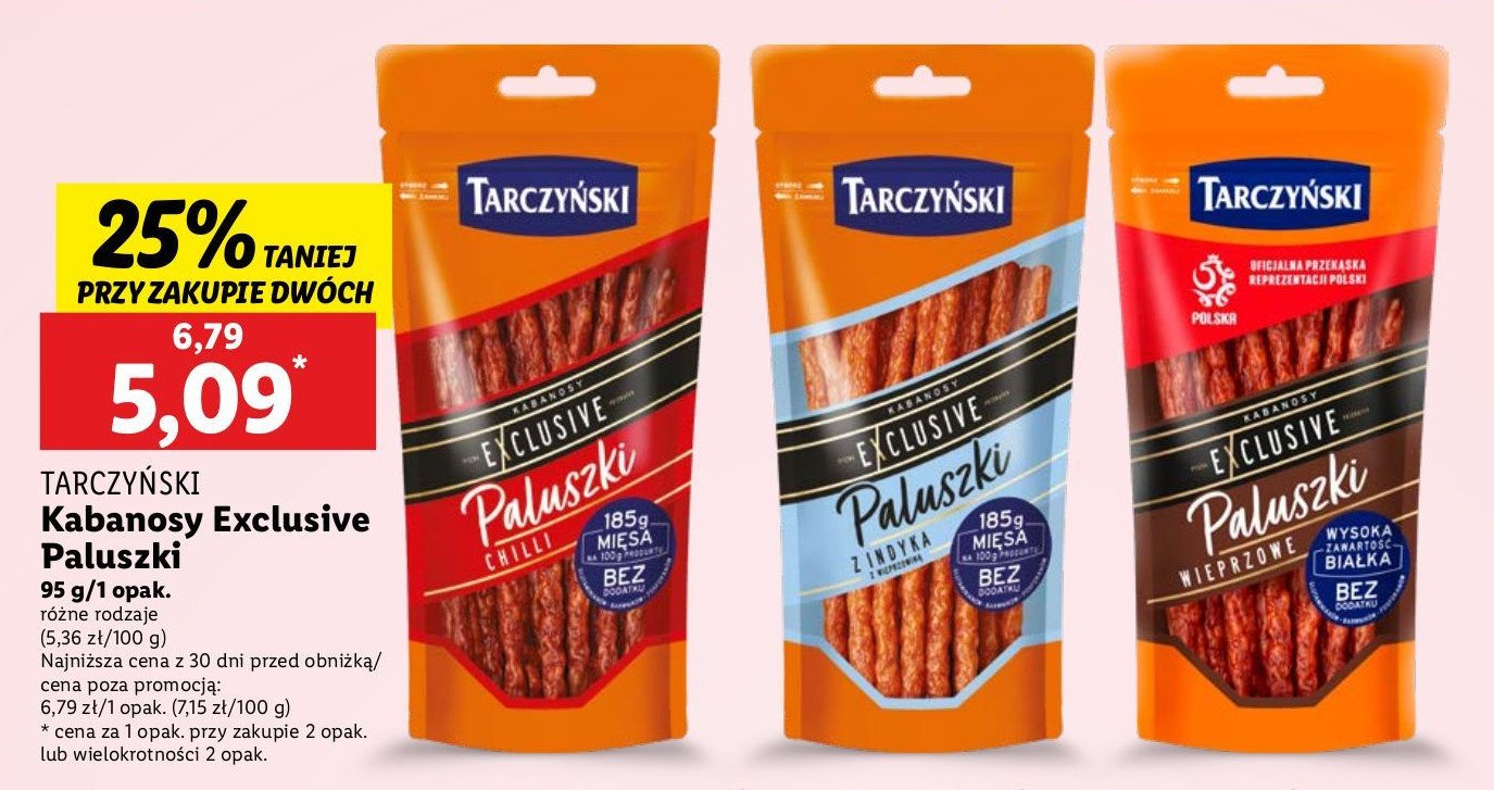 Kabanosy chilli Tarczyński exclusive promocja