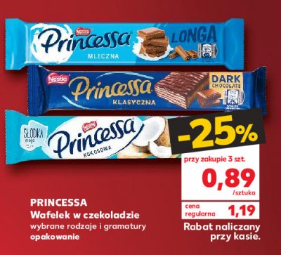 Wafelek dark chocolate Princessa promocja