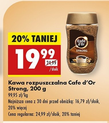 Kawa Cafe d'or strong promocja w Biedronka