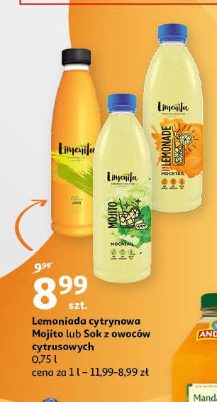 Lemoniada z owoców cytrusowych Limenita fresh & cool promocje