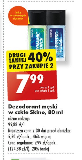 Dezodorant electric plus Skino promocja