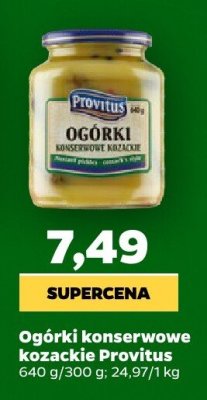 Ogórki konserwowe kozackie promocja w Netto