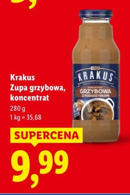 Zupa grzybowa koncentrat Krakus promocja w Lidl