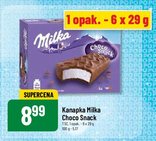 Baton w mlecznej czekoladzie Milka choco snack promocja