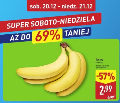 Banany promocja w Aldi