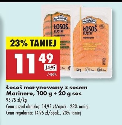 Łosoś z pieprzem i sosem musztardowo- miodowym Marinero promocja