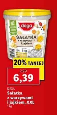Sałatka z warzywami i jajkiem Dega promocja