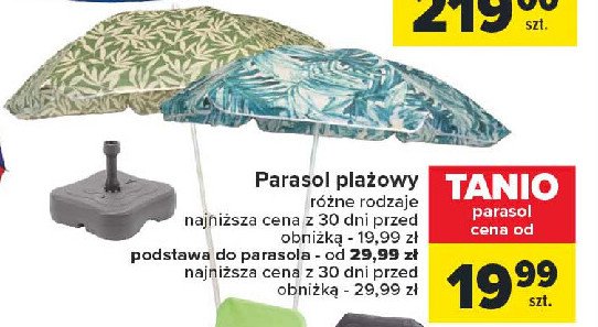 Parasol plażowy promocja w Carrefour