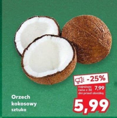 Orzech kokosowy sztuka promocja w Kaufland