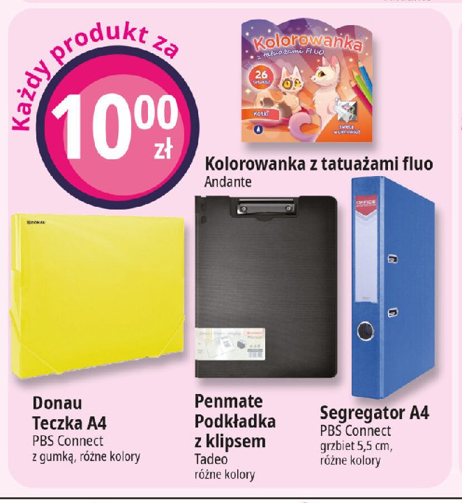 Teczka a4 z gumką Donau (biella) promocja w Leclerc