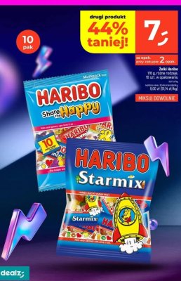 Żelki Haribo różne rodzaje, 176 g, 10 szt. w opakowaniu promocja w Dealz