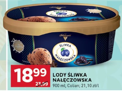 Lody śliwka nałęczowska Colian promocja w Stokrotka