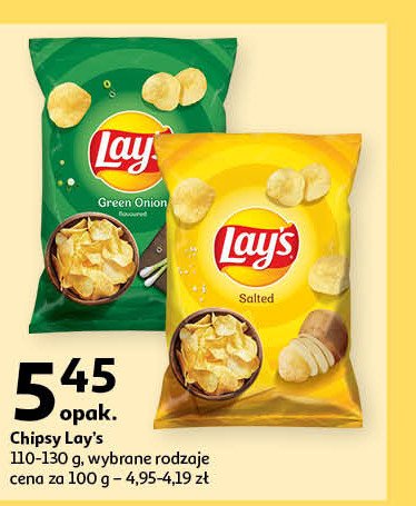 Chipsy zielona cebulka Lay's Frito lay lay's promocja w Auchan