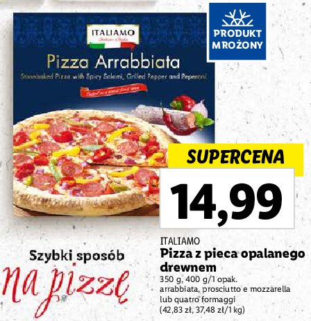 Pizza arrabbiata Italiamo promocja