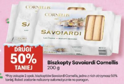 Biszkopty Savoiardi Cornellis promocja w Delikatesy Centrum
