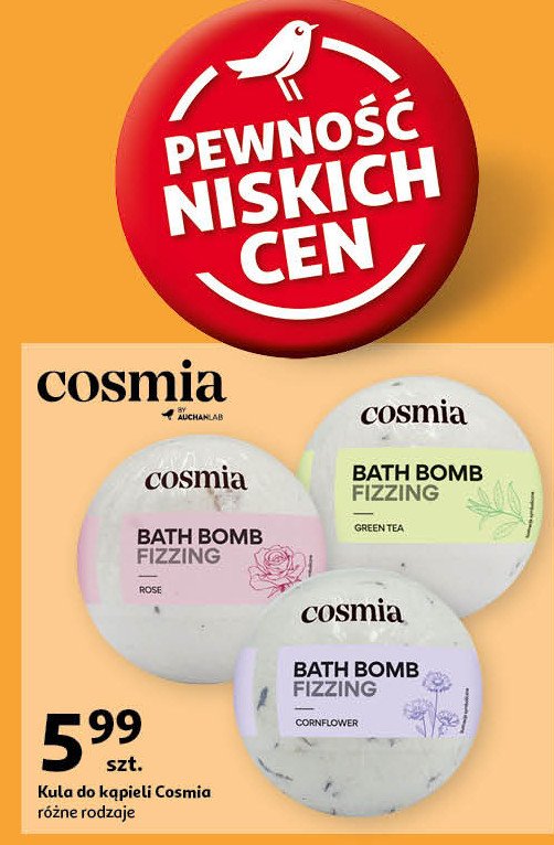 Kula do kąpieli cornflower Cosmia promocja w Auchan