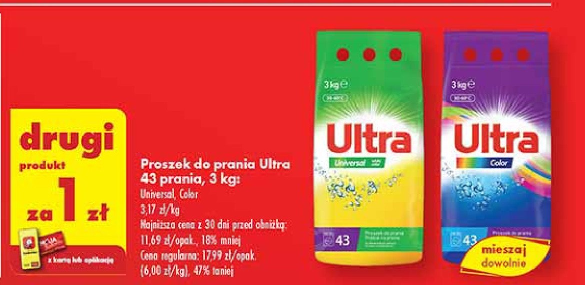 Proszek do prania universal Ultra perfume promocja