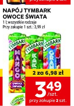 Napój kaktus Tymbark owoce świata promocja