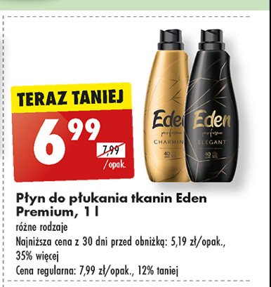 Płyn do płukania elegant Eden perfume promocja w Biedronka