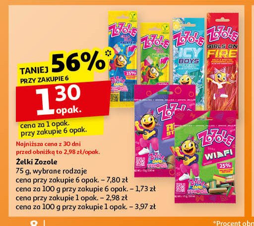 Żelki restart Mieszko zozole promocja w Auchan