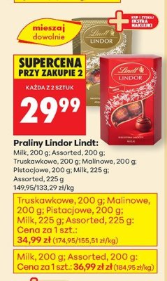 Praliny Lindt promocja w Biedronka