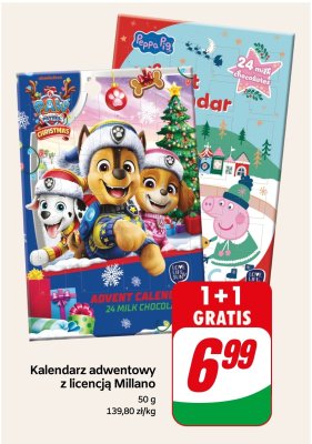 Kalendarz adwentowy z licencją Świnka Peppa  promocja w Dino