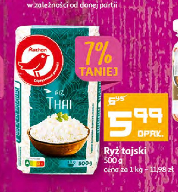 Ryż tajski Auchan promocja