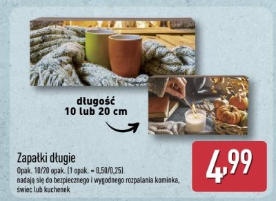 Zapałki długie promocja w Aldi
