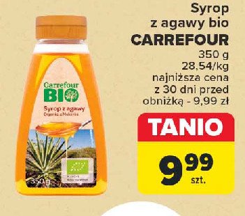 Syrop z agawy Carrefour bio promocja