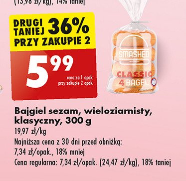 Bajgle wieloziarniste Smashed promocja