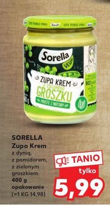 Zupa krem z zielonego groszku Sorella promocja