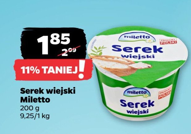 Serek wiejski Miletto promocja