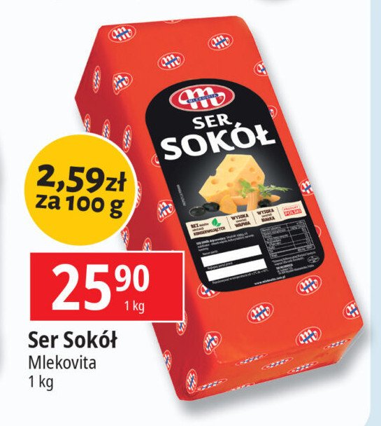 Ser sokół Mlekovita promocja w Leclerc