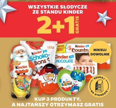 Wszystkie słodycze ze standu Kinder promocja w Netto