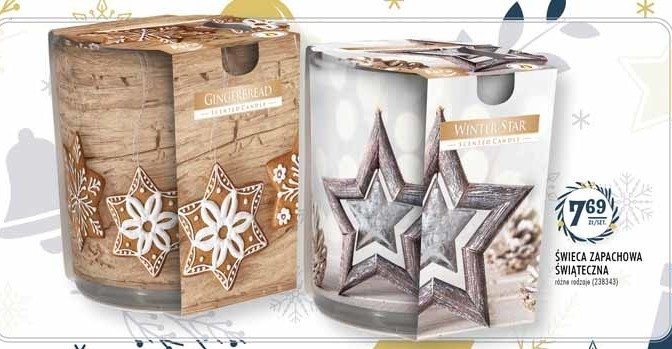 艢wieca zapachowa winter star Bispol promocja