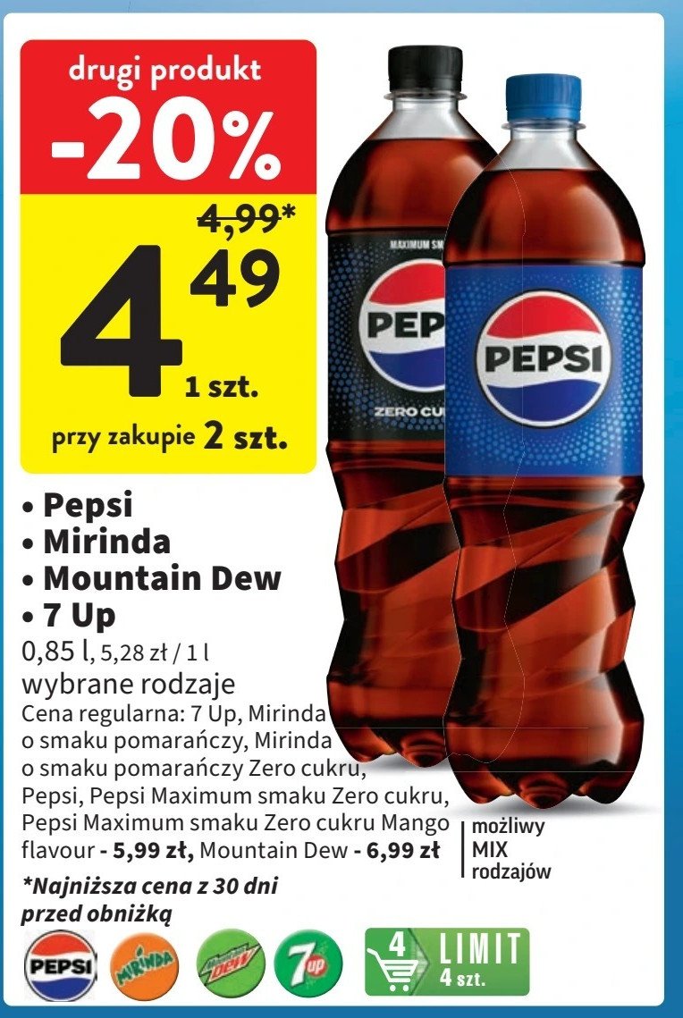 Napój Pepsi mango promocja