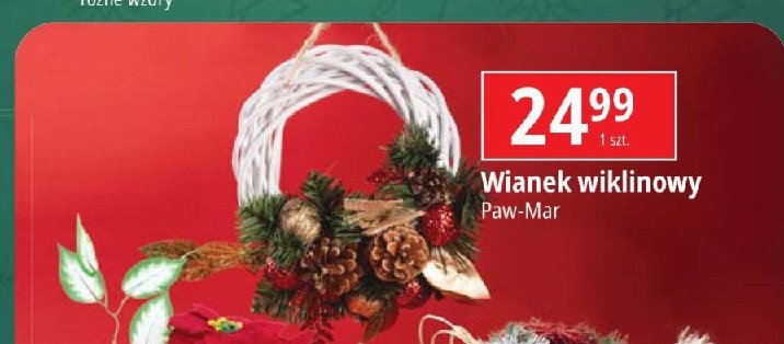 Wianek wiklinowy PAW-MAR promocja w Leclerc