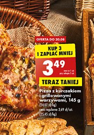 Pizza z kurczakiem i grillowanymi warzywami promocja