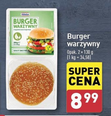 Burger warzywny Abbelen promocja w Aldi