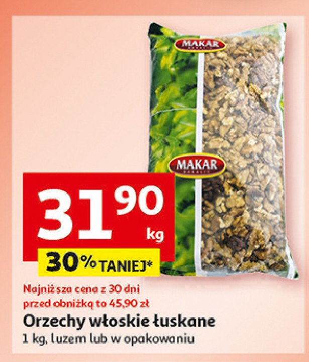 Orzechy włoskie łuskane Makar promocja