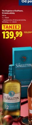 Whisky The Singleton of Dufftown, 12-letnia 700 ml promocja w Lidl