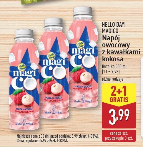 Sok liczi Hello day! promocja w Aldi