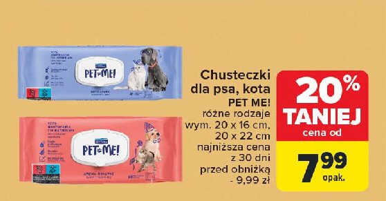 Chusteczki dla zwierząt promocja w Carrefour Market