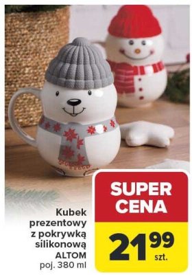Kubek prezentowy z pokrywką silikonową 380 ml promocja w Carrefour