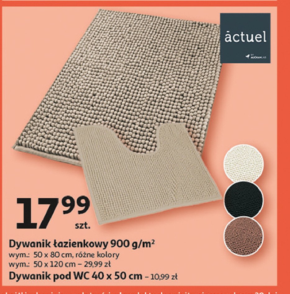 Dywanik pod wc 40 x 50 cm Actuel promocja