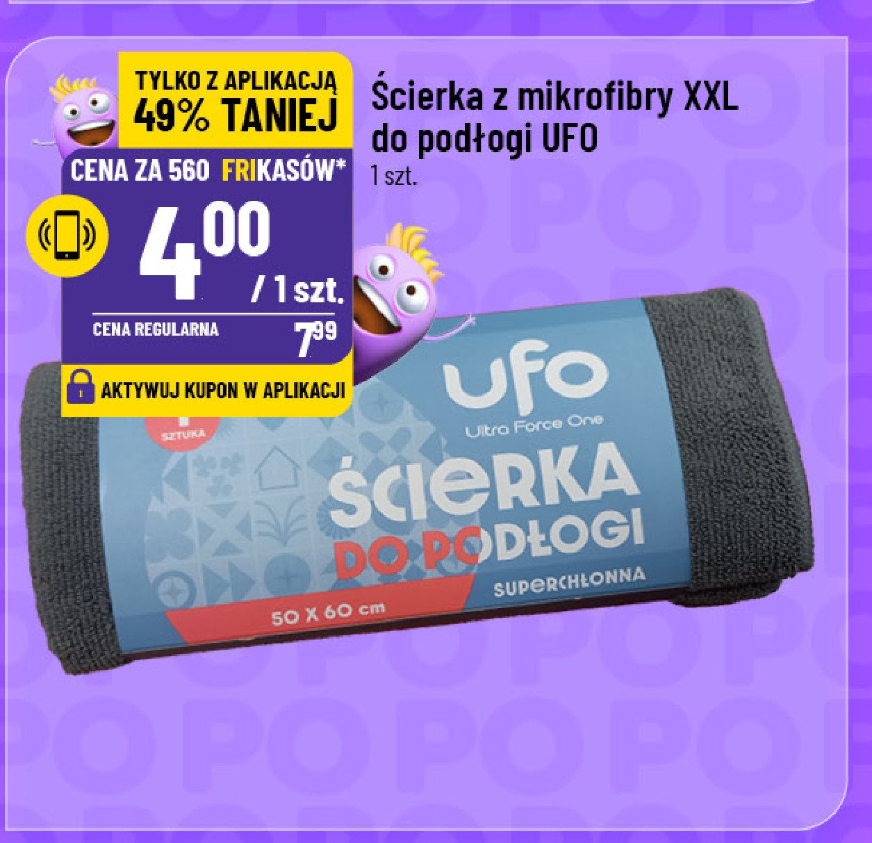 Ścierka podłogowa Ufo promocja